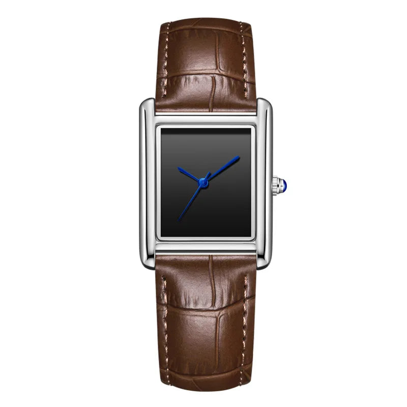 Relojes de Pareja para Hombre y Mujer, Moda, Correa de Cuero, Resistente al Agua, Cuarzo