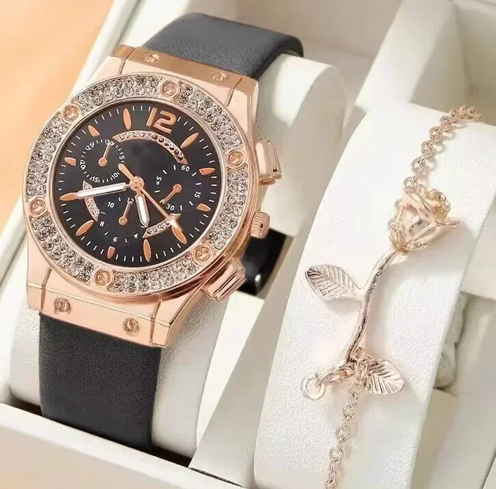 Reloj de Pulsera para Mujer con Diamantes