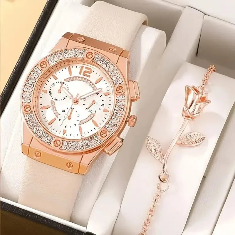Reloj de Pulsera para Mujer con Diamantes