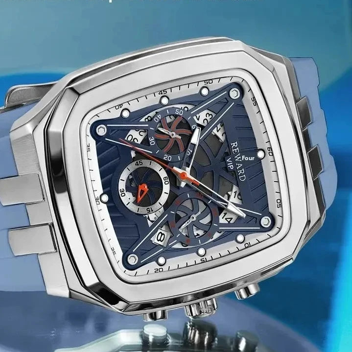 Reloj Deportivo para Hombre, Resistente al Agua, Luminoso, Cronógrafo y Calendario