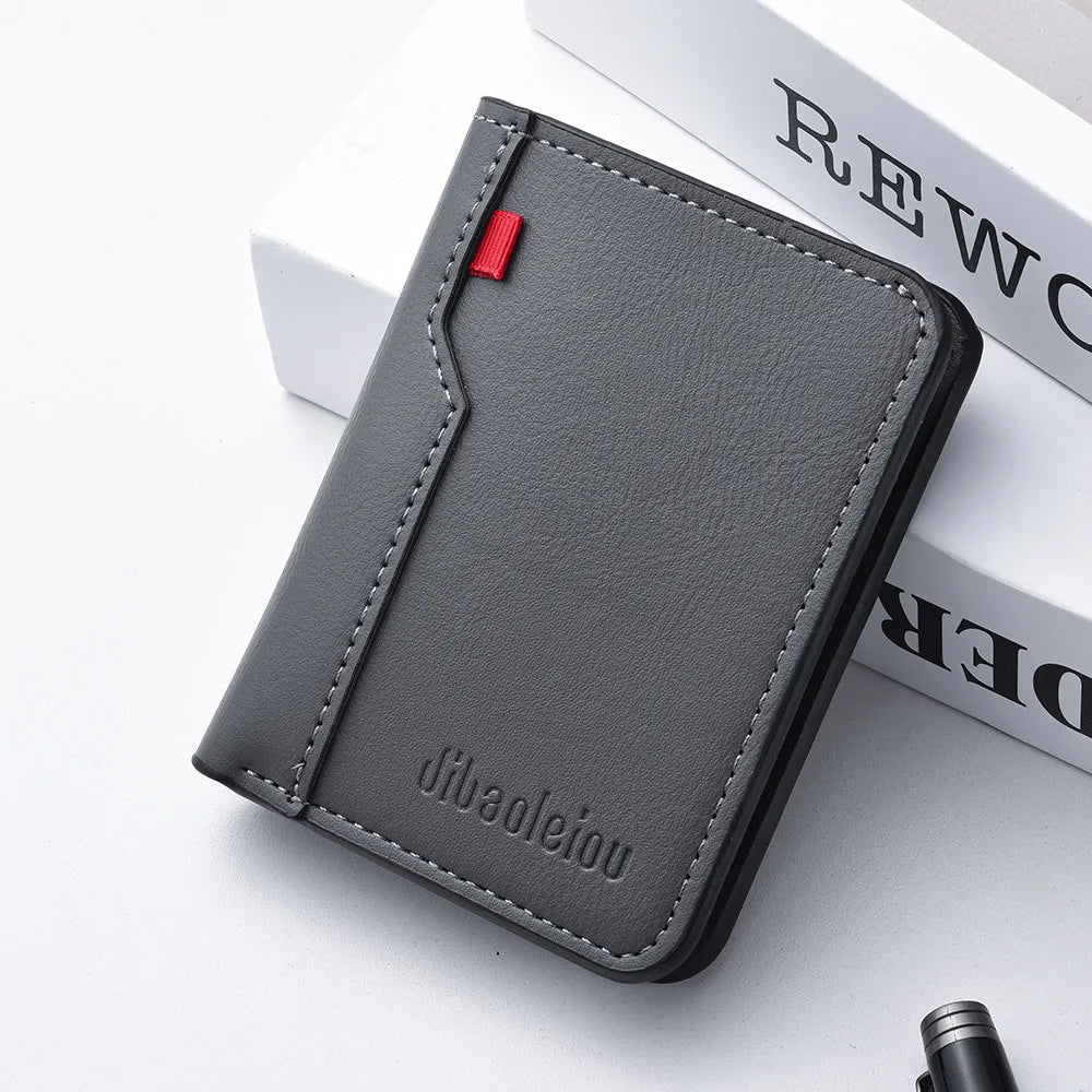 Cartera Corta para Hombre Multi-Tarjetas, Monedero y Porta Tarjetas de Crédito, Estilo Casual