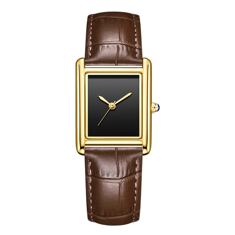 Relojes de Pareja para Hombre y Mujer, Moda, Correa de Cuero, Resistente al Agua, Cuarzo