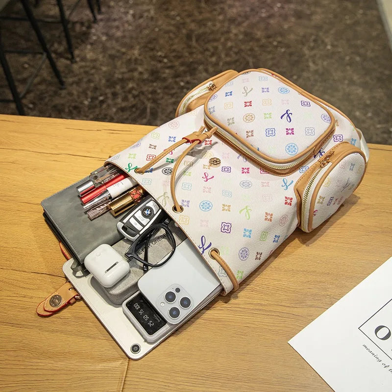 Mochila de lujo para mujer estilo fashion para viaje, trabajo y universidad