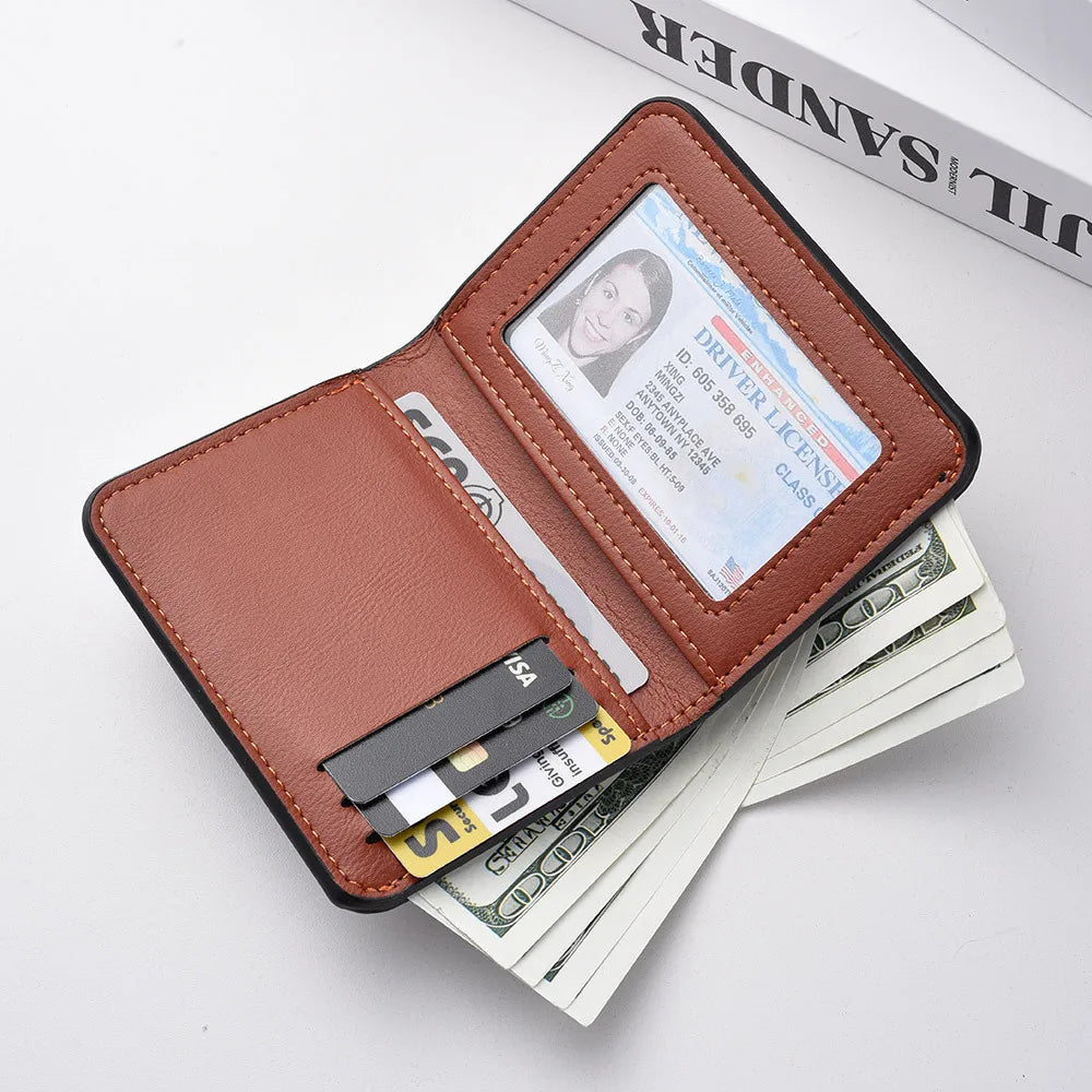 Cartera Corta para Hombre Multi-Tarjetas, Monedero y Porta Tarjetas de Crédito, Estilo Casual
