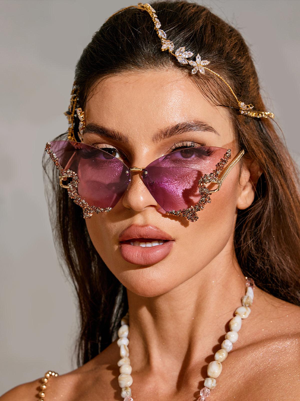 Gafas de sol Tierney con cristales y forma de mariposa