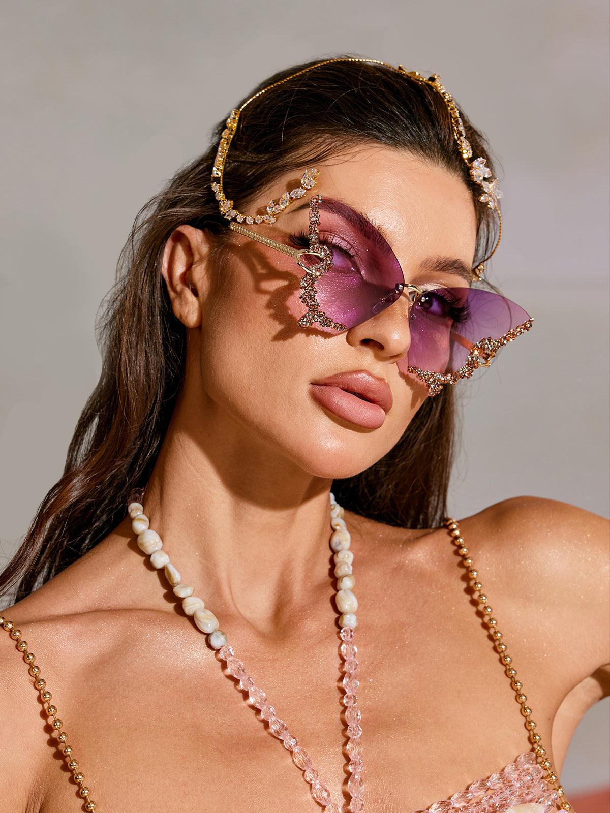 Gafas de sol Tierney con cristales y forma de mariposa