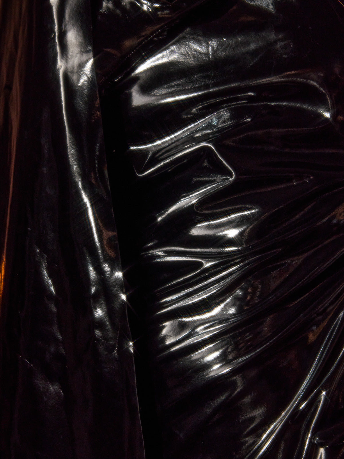 Vamora Leather Split Maxi Dress
