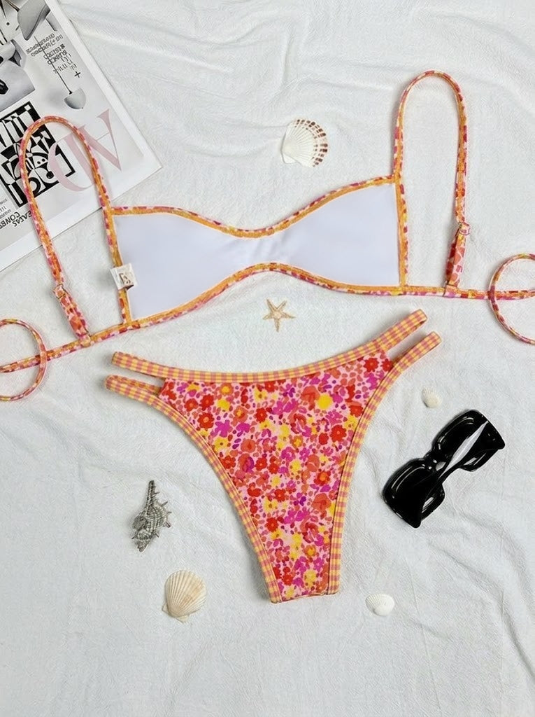 Backless Tie-Up Sexy Two-Piece Bikini Swimsuit