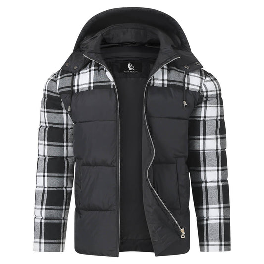 Chaqueta Acolchada de Cuadros